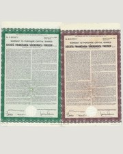 2 x Societa Finanziaria Siderurgica Finsider S.p.A., Optionsscheine 1974