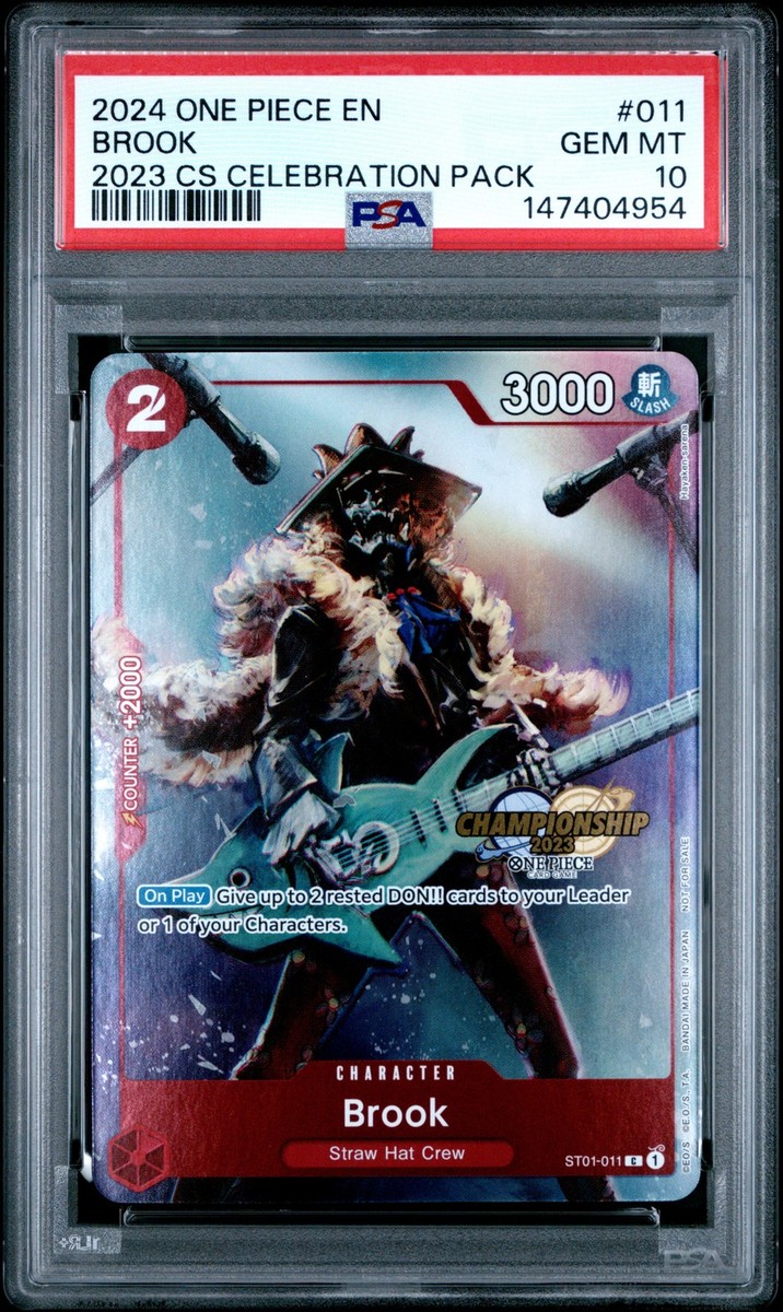 2024 ONE PIECE CHAMPIONSHIP 2023 CELEBRATION PACK #011 BROOK PSA