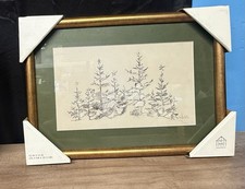 10"x14" Tree Sketch Framed Christmas Wall Art - Hearth  Hand  with Magnolia