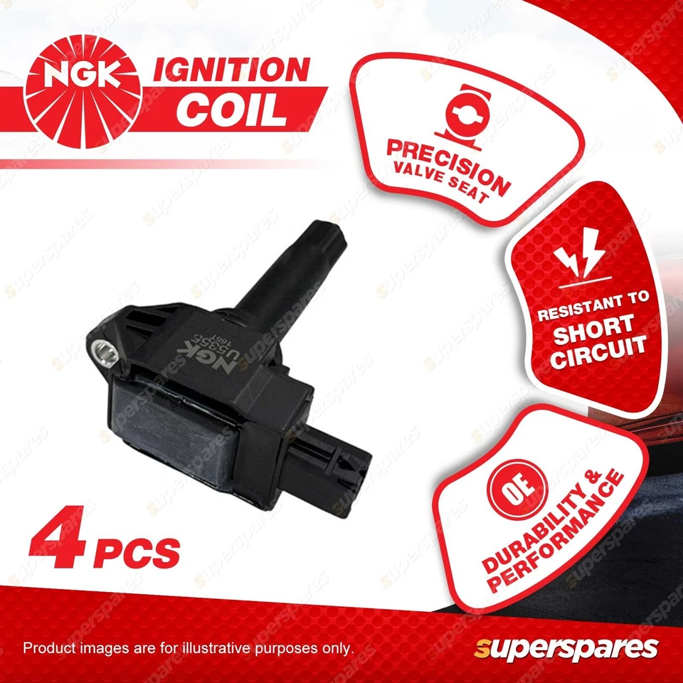 4 x NGK Ignition Coils for Subaru BRZ Forester SK Liberty BN Outback BS BT WRX