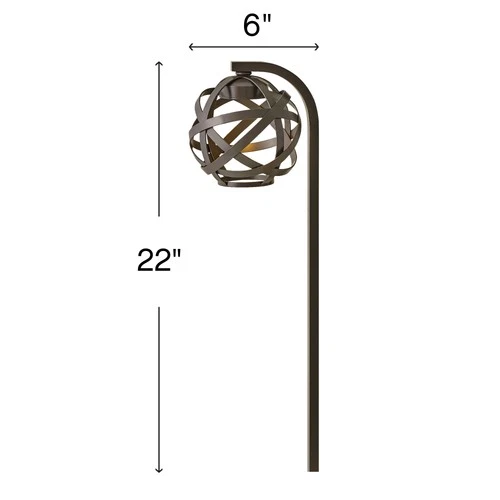 Hinkley Lighting 1504 12v 3.9VA 2.3w 22" Tall Integrated LED Side - Bronze - Picture 2 of 3