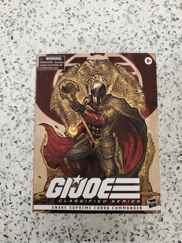 Gi Joe Classified SDCC Snake Supreme Cobra Commander New Factory Sealed