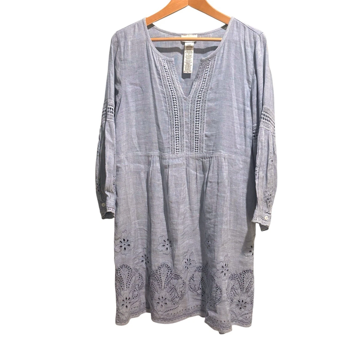 tommy bahama crochet dress Tommy Bahama Women's Cotton Crochet Midi Dress - Bleached Sand