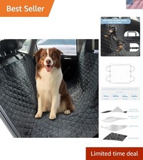 Dog Car Seat Cover  Hard Bottom Pet Car Back Seat Extender Hammock Waterproof