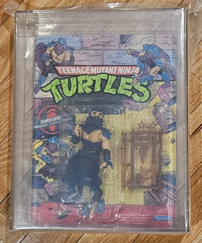 TMNT Shredder Teenage Mutant Ninja Turtles 1988 Action Figure 10 back AFA 85