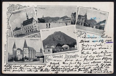 Deva 1898 - Hunedoara - Art nouveau - Castle kastely - Romania