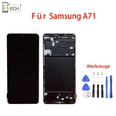 Für Samsung A71 SM-A715F LCD Display mit Rahmen Touch Screen Bildschirm