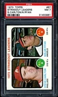 1973 TOPPS MLB BASEBALL #67 Nolan Ryan/Steve Carlton HOF PSA 7 NM Angels Leaders