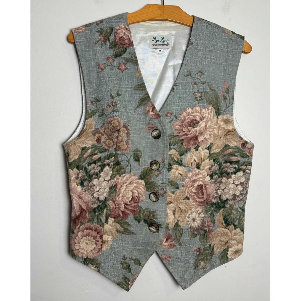 Gilet Femme Boutonné Floral - Taille L, Multicolore, Neuf