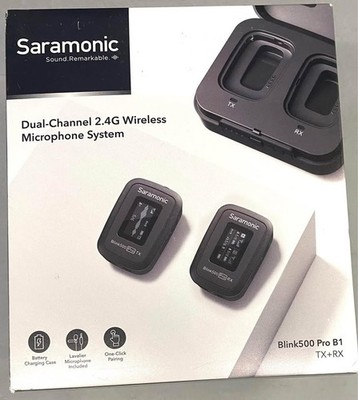 Saramonic Blink500 PRO B1 Dual Channel 2.4G Wireless Microphone System, New OB