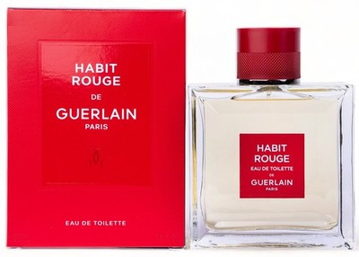Guerlain Habit Rouge For Men Cologne 3.4 Oz ~ 100 ml EDT Spray