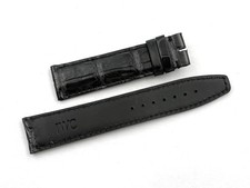 New IWC Genuine Black Alligator Strap 20/18mm Made with Excellent Leather Top