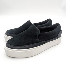 UGG Zilo Slip On Comfort Sneakers Shoes Women's Black/White Size US6.5 EU37.5