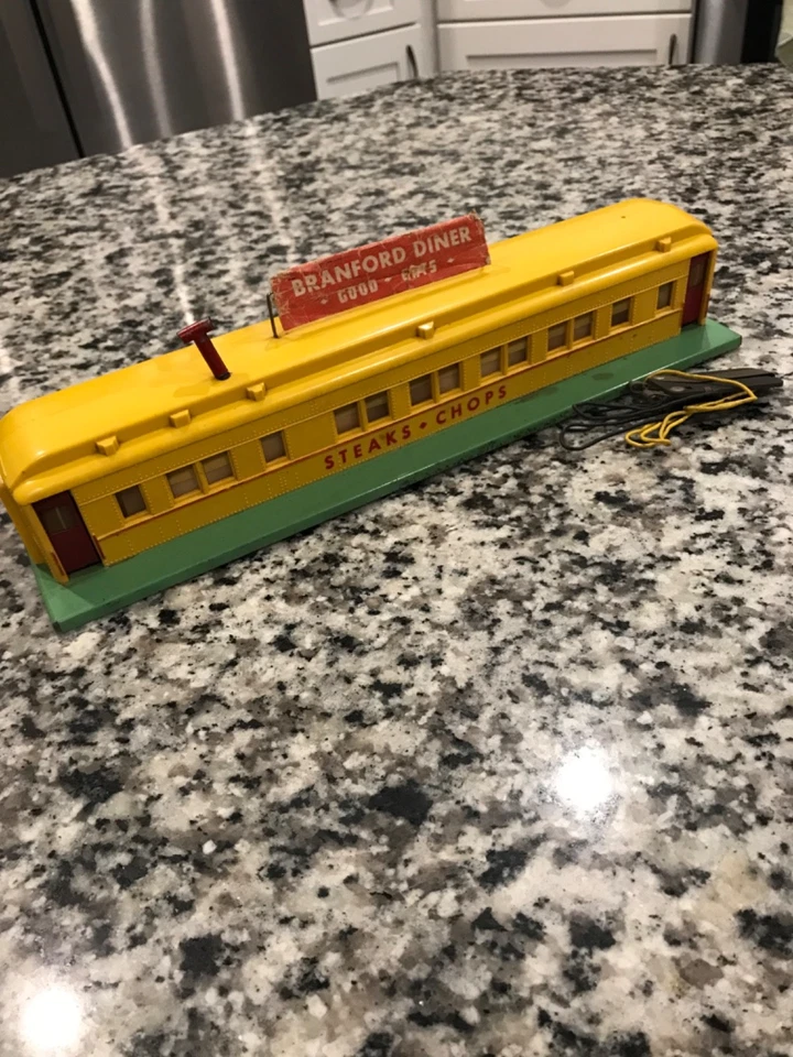 Vintage Lionel Train Car Steaks & Chops Roadside Dinner #1 komplett Spur O