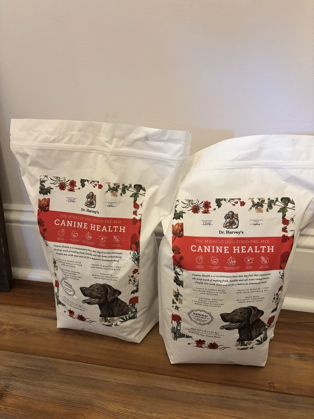 Dr Harvey's Canine Health Dog Food Dehydrated Base Mix 2-5 LB Bags Best By8/2027