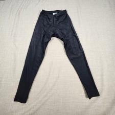Kucharik Pants Mens Medium Black Cycling Leggings Bike Made in USA Nylon Spandex