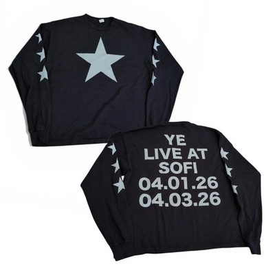 Kanye West YE Bully Merch YZY Live in California Sofi LA April 1-3 Long Sleeve
