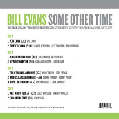 Bill Evans - Some Other Time: The Lost Session from the Black