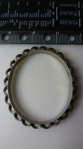 Hermoso brazalete con incrustaciones artesano personalizado vintage - Imagen 5 de 6