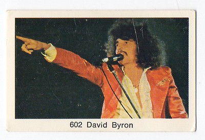 1970s Swedish Card #602 British Rock Band Uriah Heep singer writer David Byron