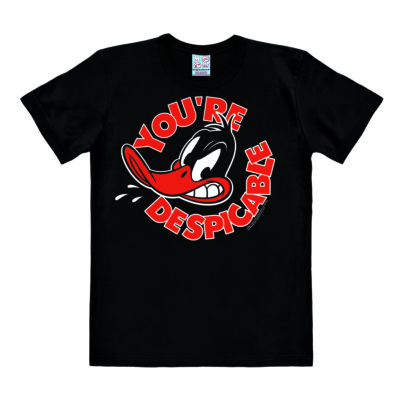 LOGOSHIRT - Looney Tunes - Ente - Daffy Duck - Abscheuchlich - Print T-Shirt 