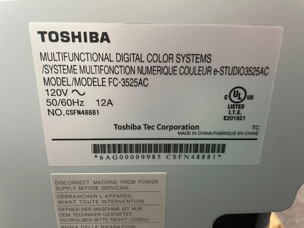 Toshiba E-2525-3025-3525-4525AC Main System Board 6LL41341000 ASY 