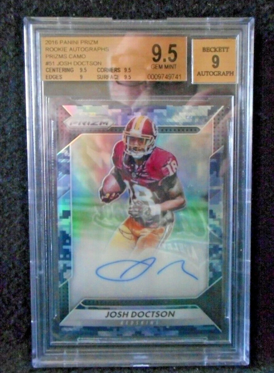 Josh Doctson Panini Prizm Collegiate Draft Picks #107 Autograph-Camo Prizm