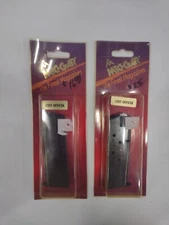 2 Vintage New Mecgar 1911 Officer Model 45 ACP 6 Round Magazine Blued Mag Clip 