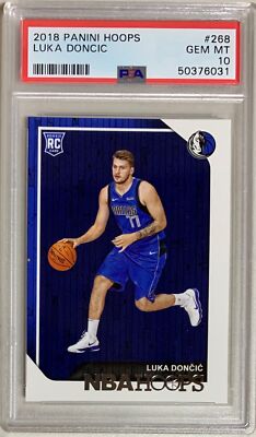 Luka Doncic 2018 Panini Hoops Basketball Rookie Card RC #268