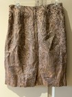 Ports 1961 Brocade Jacquard Paisley Rose Gold/ Gray Purple  Skirt 6~ — photo 2