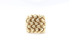 9ct Yellow Gold Keeper Ring Size R 12 26.3g - LO2