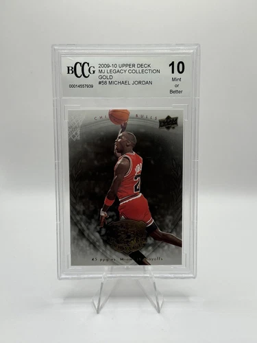2009 Upper Deck Legacy Gold Jordan, Michael Jordan Card #58 Graded 10