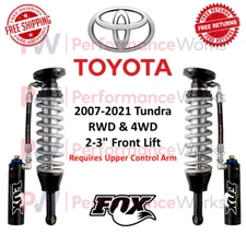 Fox 2.5 Factory Race Series Shock Pair 2-3" Front Lift For Toyota Tundra RWD 4WD