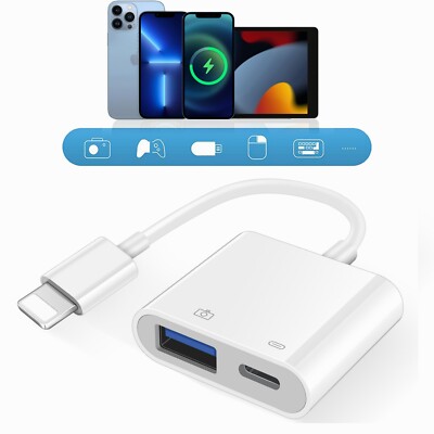 iOS Camera Storage Adapter Pin USB Flash Drive OTG For Apple