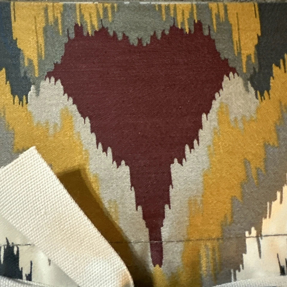 Satén simulado de algodón orgánico WILLIAMS SONOMA Jahari Ikat, estándar 20 X 36 nuevo con etiquetas Foto 4 de 4