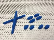 LINEGEAR Complete Replacement Rubber Set for Oakley Mars - Blue [MA-CRS-BL]