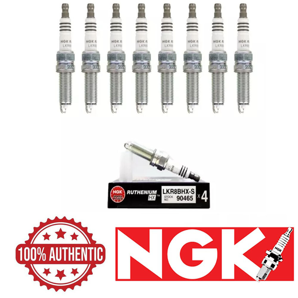 NGK RUTHENIUM HX Spark Plugs LKR8BHXS 90465 Set of 8
