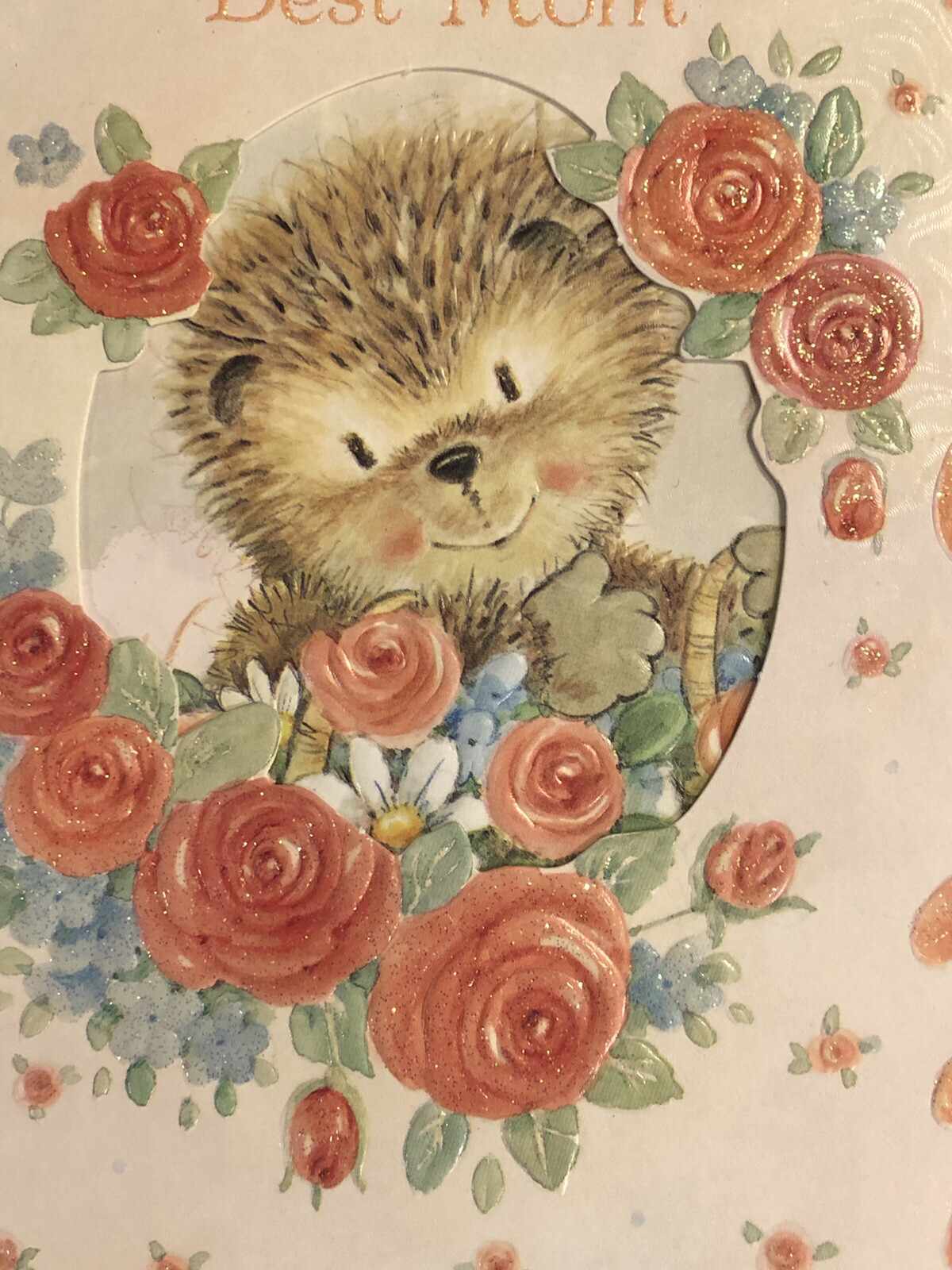 Vintage Mother’s Day Greeting Cards Lot Simon Elvin Teddy Bear Hedgehog ~ Unused