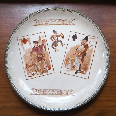 Set of 5 Antique H B & Co. (H. Boulenger) Choisy-le-Roi Deck of