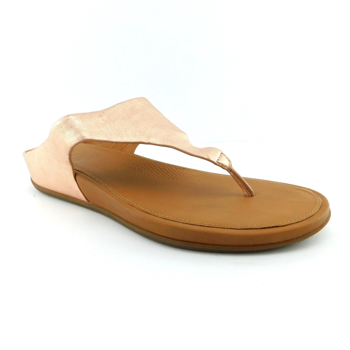 New FITFLOP Size BANDA Rosegold Thong Sandals Shoes