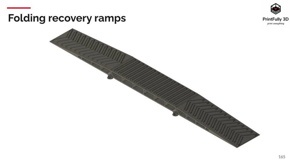 PrintFully3D 1/10 Scale Folding Ramps 2pcs 3D Printed Crawler Accessories Trial - Image 3 of 4