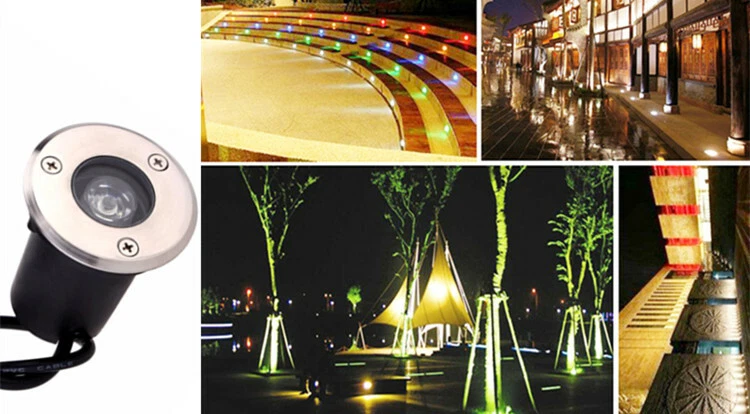 Kit de 10pcs 1w LED Spot Encastré Exterieur Jardin Spot en Terrasse IP67 - Photo 4/4