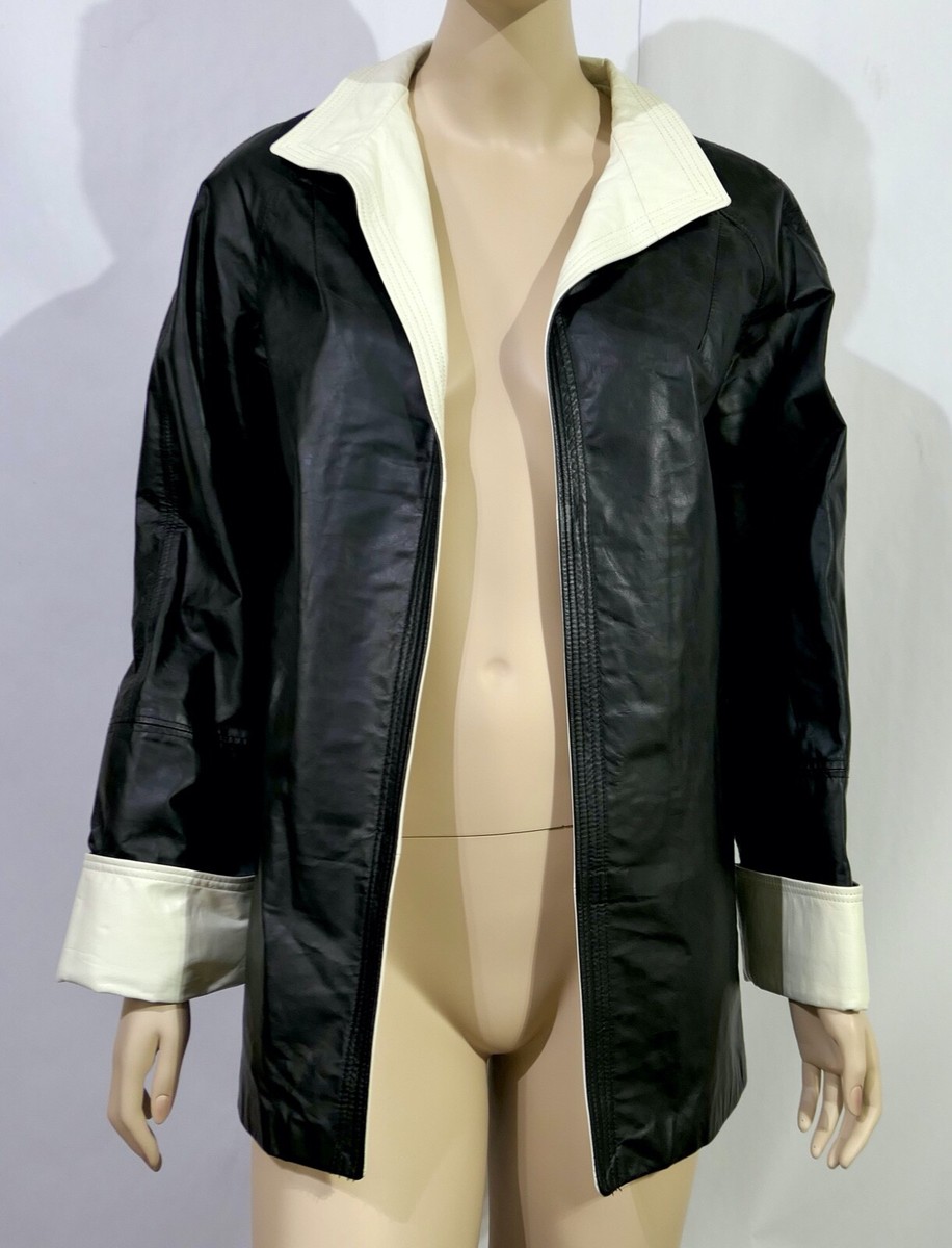 ジャケット・アウター Vnintage leather mods coat 60s leather mod coat — muñeca vintage