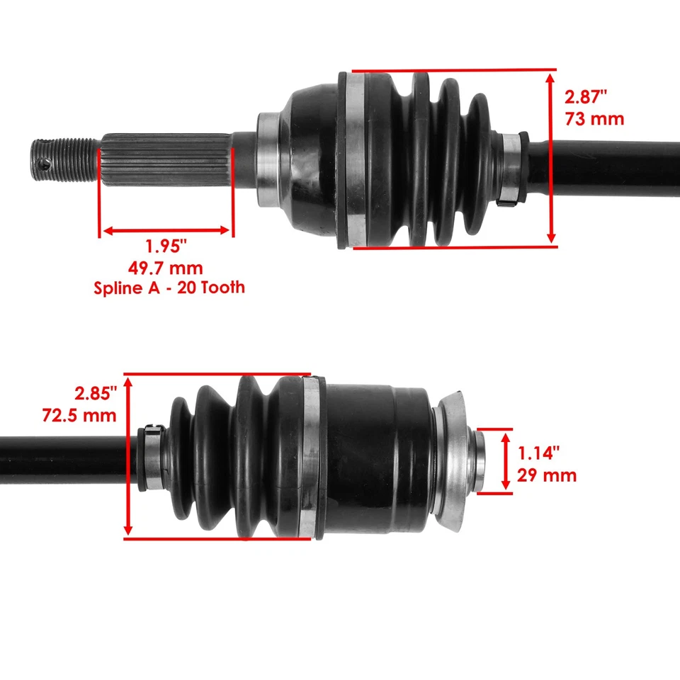 54901-19B31 Front CV Axles For Suzuki QuadRunner LTF250F 1997-2002 Left/Right - Image 3 of 4
