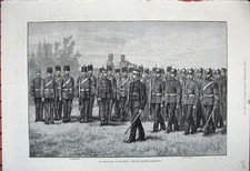Old Antique Print Edinburgh1881 Ta Army Scottish Volunteers Aberdeenshire 19th