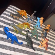 Lot of 14 Mini Plastic DINOSAUR 1.5  - 2  Figure Toys
