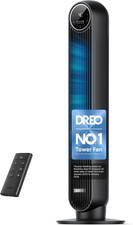 Image of 20Db Silent Tower Fan, 28 Ft/S Velocity Electric Cooling Fan with Remote, 90° Os