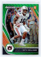 2021 Panini Prizm Draft Picks Collegiate Green #153 Seth Williams Auburn Tigers