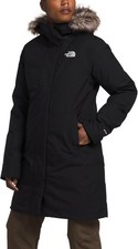 Women's North Face Arctic Parka Jacket with Fur Hood | Size Medium | Black