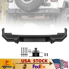 Off-road Rear Bumper W Hitch Receiver For 2018-2026 Jeep Wrangler Jl 24-doors